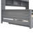 Full Size Daybed With Twin Trundle, Cabinet And Shelf In Gray Wood - Robust Size Trundle Unified Cabinet-Shelf Strong Space Managed-1564013139-1564013132