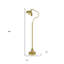Lampe sur pied de forme traditionnelle 60 "avec abat-jour dôme-918148466
