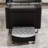Black Salon Shampoo Bowl and Chair Backwash Unit with Extra Large Ceramic Bowl