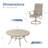 Hereth 60" Round Patio Dining Set with Textilene Chairs -80882480