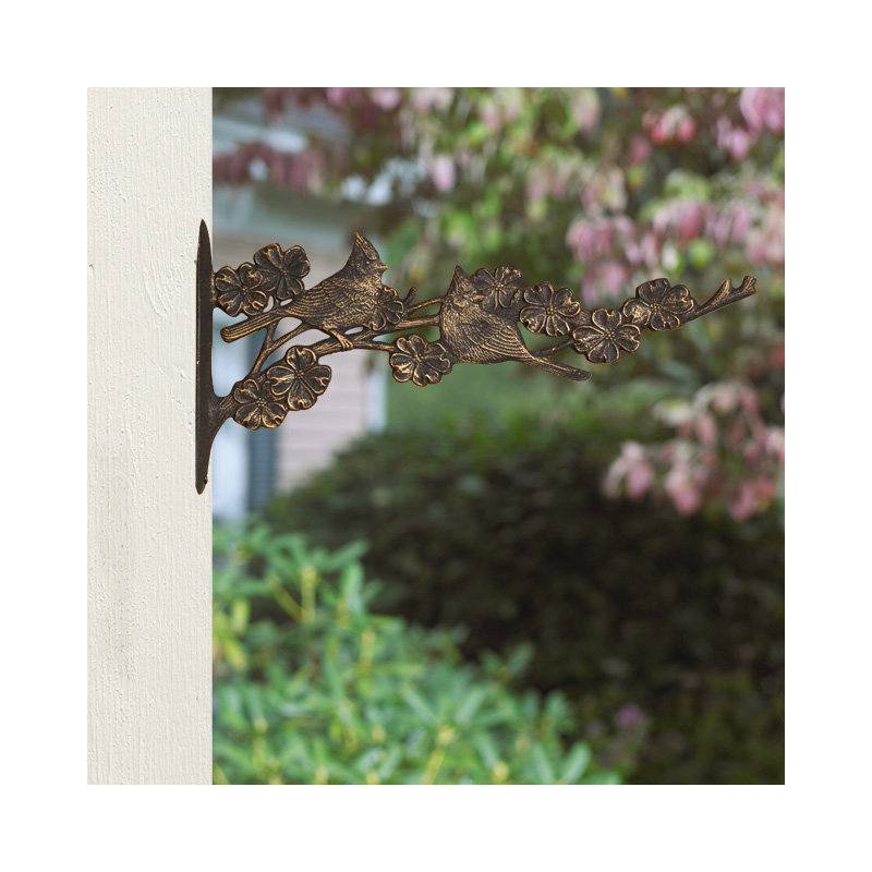 Cardinal Nature Bracket, French Bronze