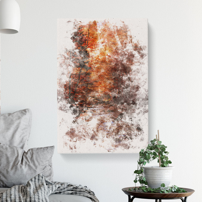 The Woodland Stream - Wrapped Canvas, 60cm H x 40cm W x 3cm D