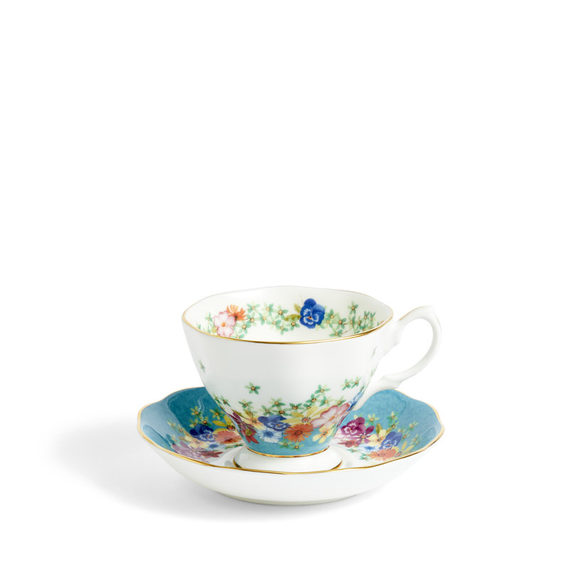Royal Albert 100 Years Teacup Saucer Plate, 3 Piece Set, Florence 1940
