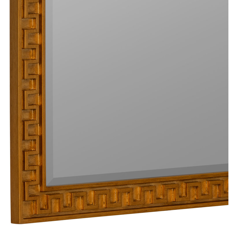 Greek Key Wall Mirror by Erin Gates, Gold