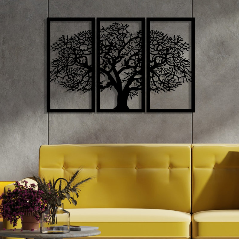 Traditional Plants & Flowers Wall Decor on Metal