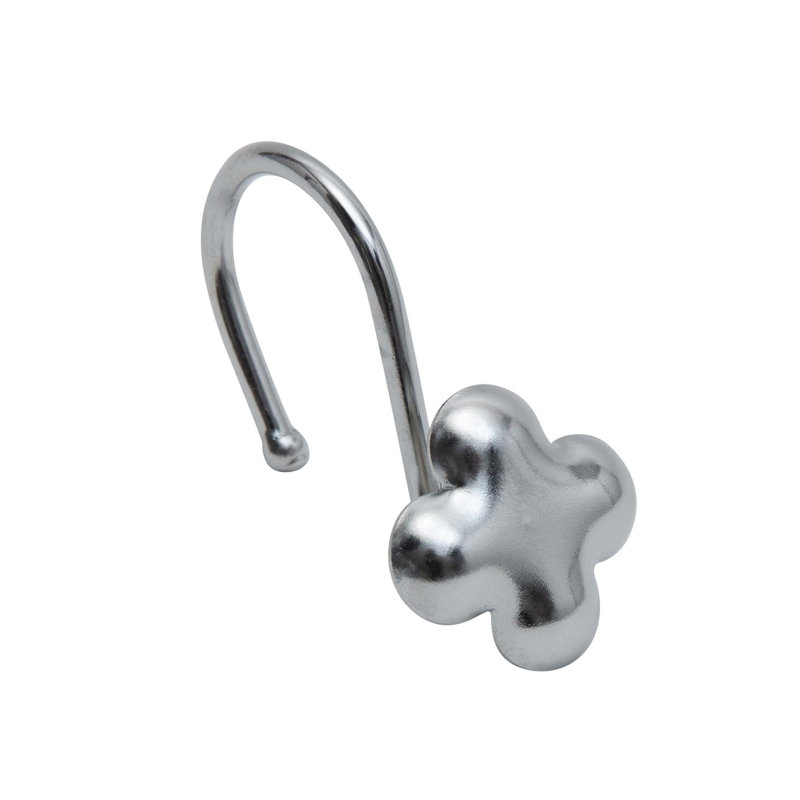 TRAVERSE Metal Shower Curtain Hook, Chrome
