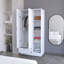 Armoire 2 portes avec compartiment ouvert-2133876656