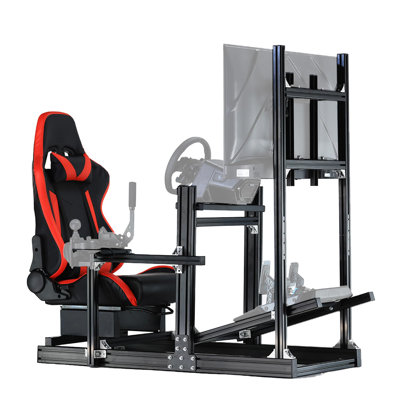 Anman Aluminum F1 Racing Simulator CockpitFit Logitech G29 Thrustmaster Ergonomic PC & Racing Game Chair