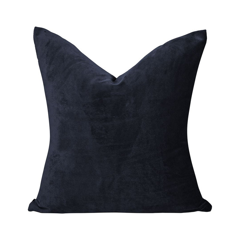 Matte Velvet Cushion Cover - 1 Pc, 56cm x 56cm, Denim