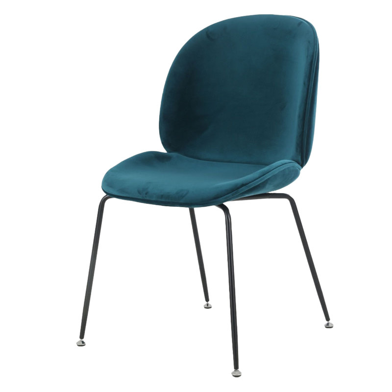 Anitra 45 cm H Velvet Side Chair, Teal