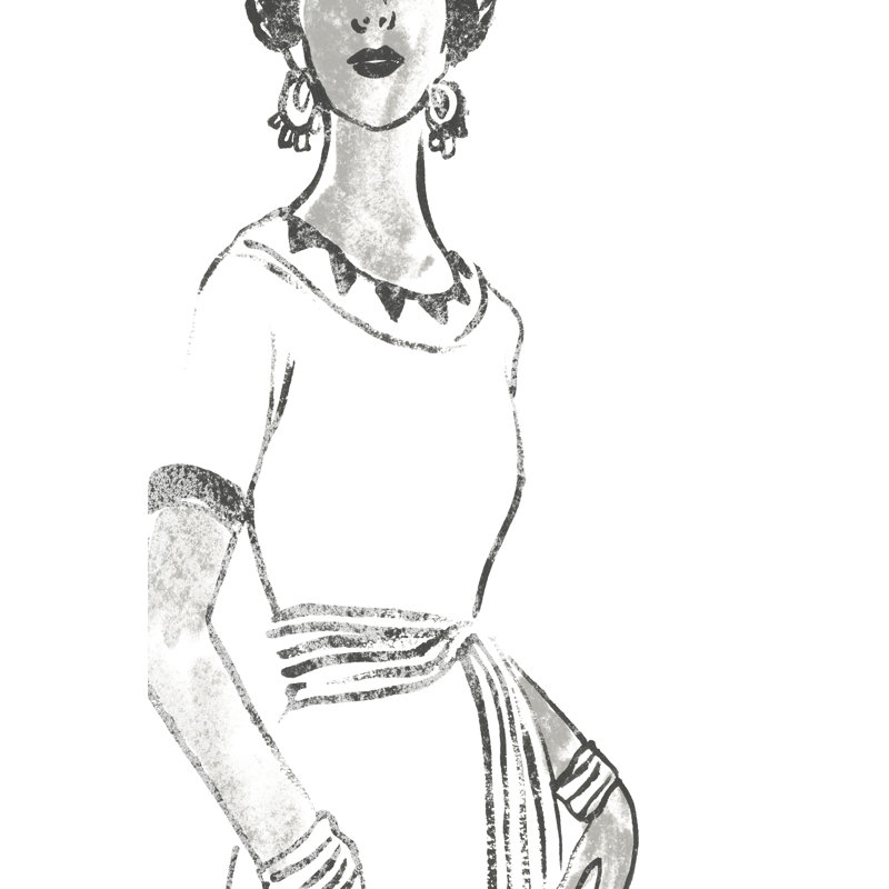 Fashion Plate Power I by June Erica Vess - Painting, 122cm H x 81cm W, Wrapped Canvas