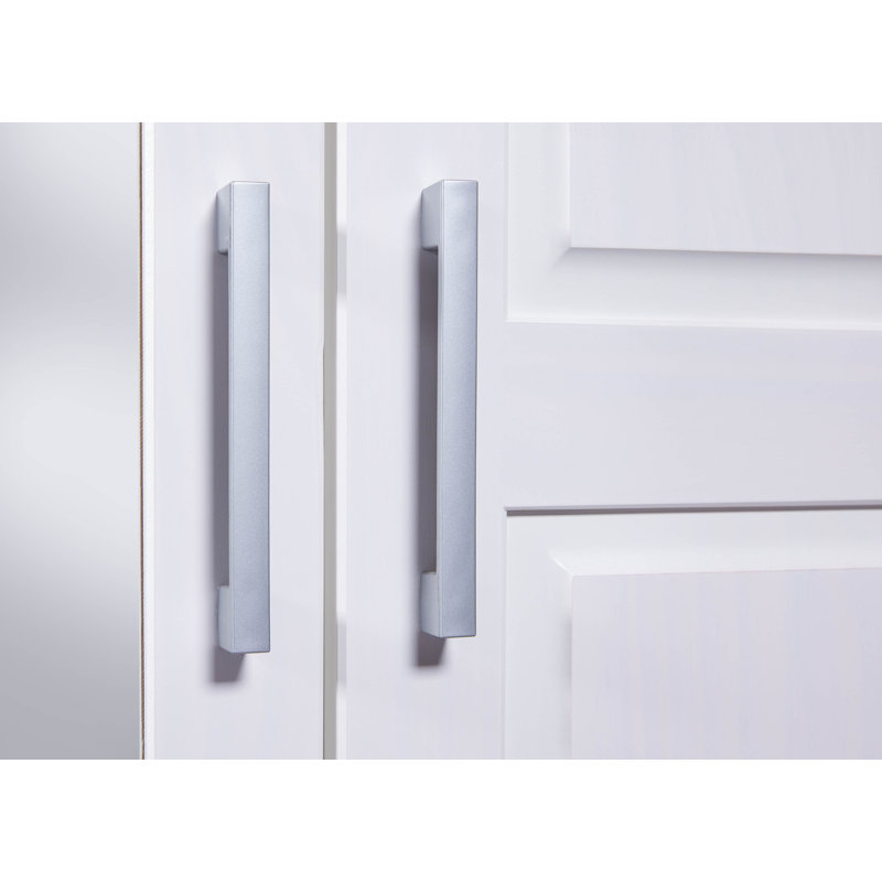 Drehtürenschrank Hakon - mit Spiegel, White