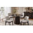 19.5" H Polyester Upholstered Dining Chair With Black Solid Wood Legs（Set Of 4）-1882725028-1882725035