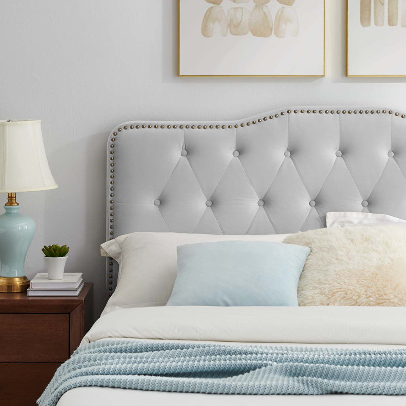Lit plateforme Amber par Modway, Grand, Gris clair