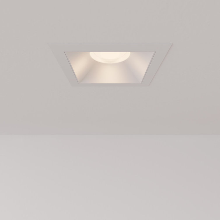 Vidalite Inspira 3In LED Recessed Ceiling Light, Square Canless Downlight Kit With Selectable 5CCT Color Temperature & Full Range Dimmer, 1000LM Brightness, 12W, ETL, IC & IP44 Wet Rated