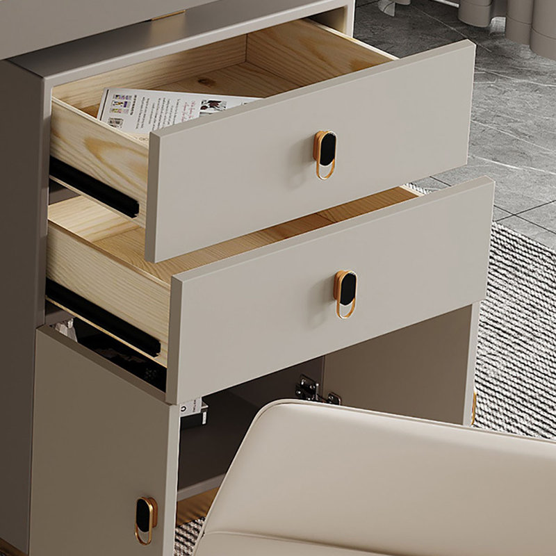 Bureau de luxe italien moderne, H 29,5 po x l 63 po x P 27,6 po