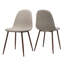 Élégante chaise de salle à manger en fer et en bois avec un tissu en polyester de qualité supérieure, idéale pour les repas à la maison-902739314-902739326