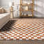 Tapis à franges et à carreaux Dominique-580798352