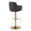 Tabouret de bar réglable avec pivot