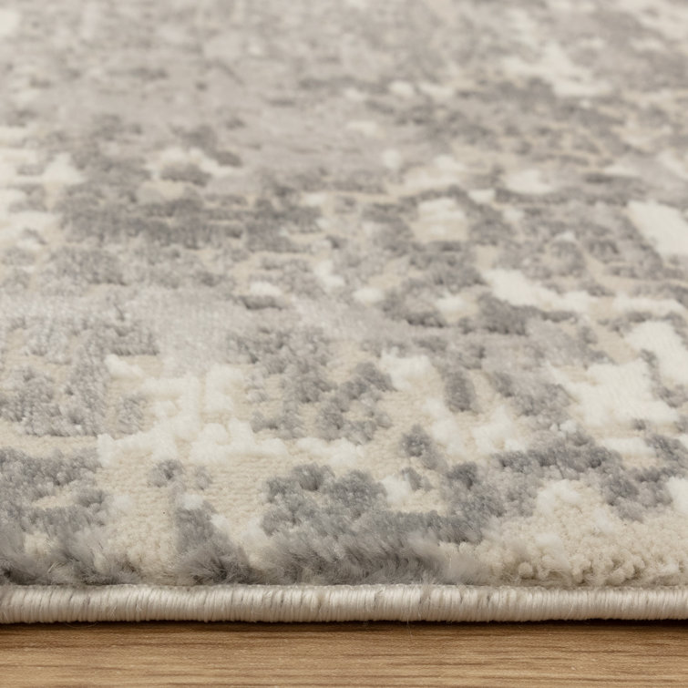 Annu Abstract Grey Area Rug