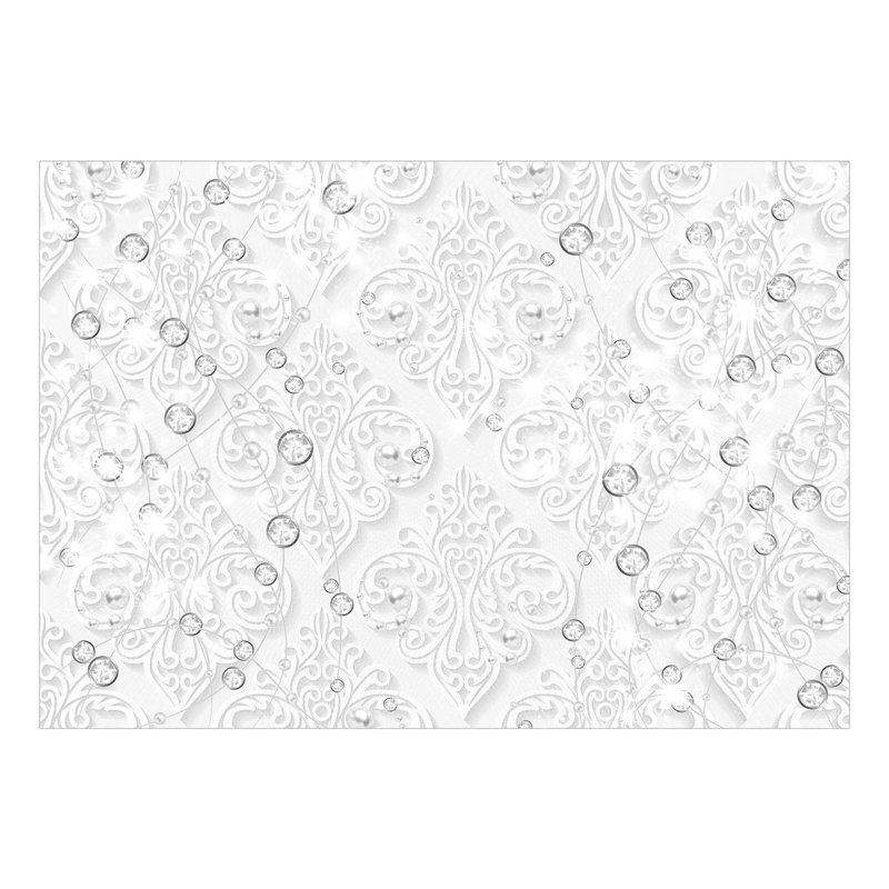 Murale Peel & Stick Glam - Ornements avec diamants, L 68 po x l 96 po