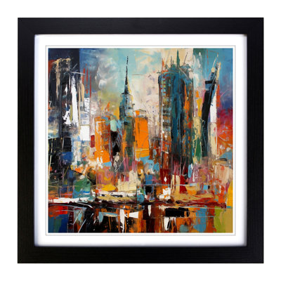 City Of New York Abstract No.1 - Framed Print