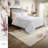 Durable Polyester Bedding Set, King Size, Modern White Style