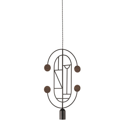 Wooden Dots 1 - Light Unique/Statement Pendant