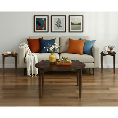 Three-piece Mid-century Modern Round Occasional Table Set