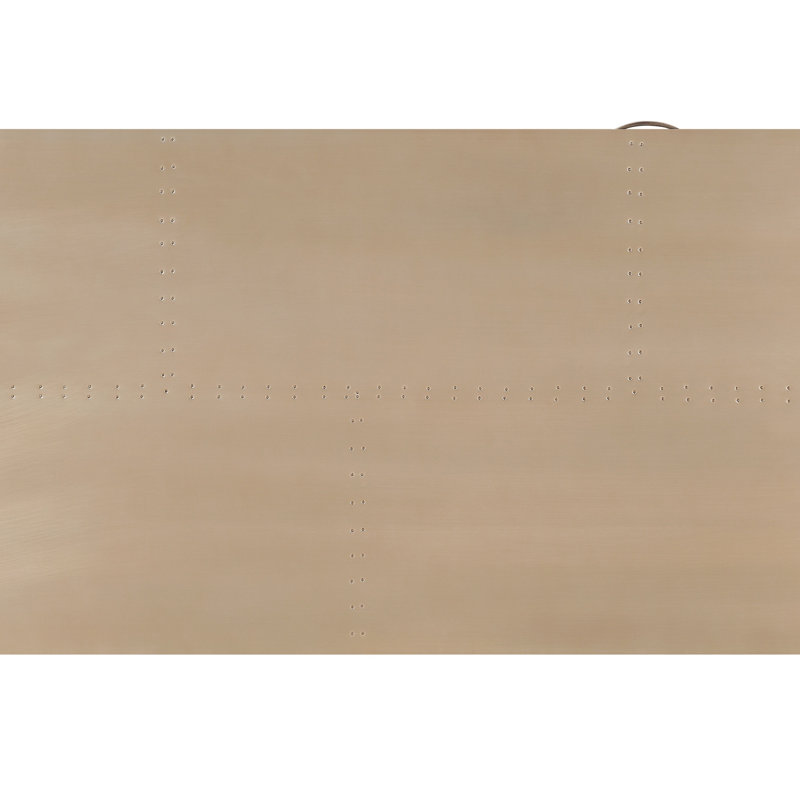 Danton Gold Aluminum Rectangular Writing Desk