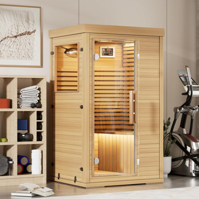 Indoor FAR Infrared Sauna in Hemlock