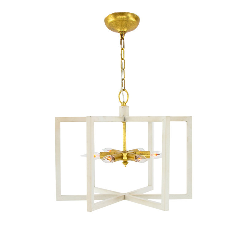 Aron 6 - Light Chandelier, White