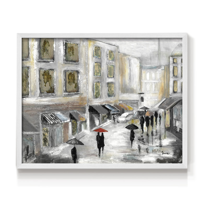 Marché du dimanche - Reproduction encadrée - Restickable, H 11 po x l 14 po, Blanc