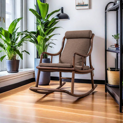Solid Wood Lazy Home Leisure Rocking Chair Solid Wood Rocking Chair