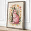 Cat in Bloom Botanical - Wrapped Canvas-1003341648-1003341606