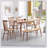 Natural Oak Wood for Dining Bench Table Bench for Living Room