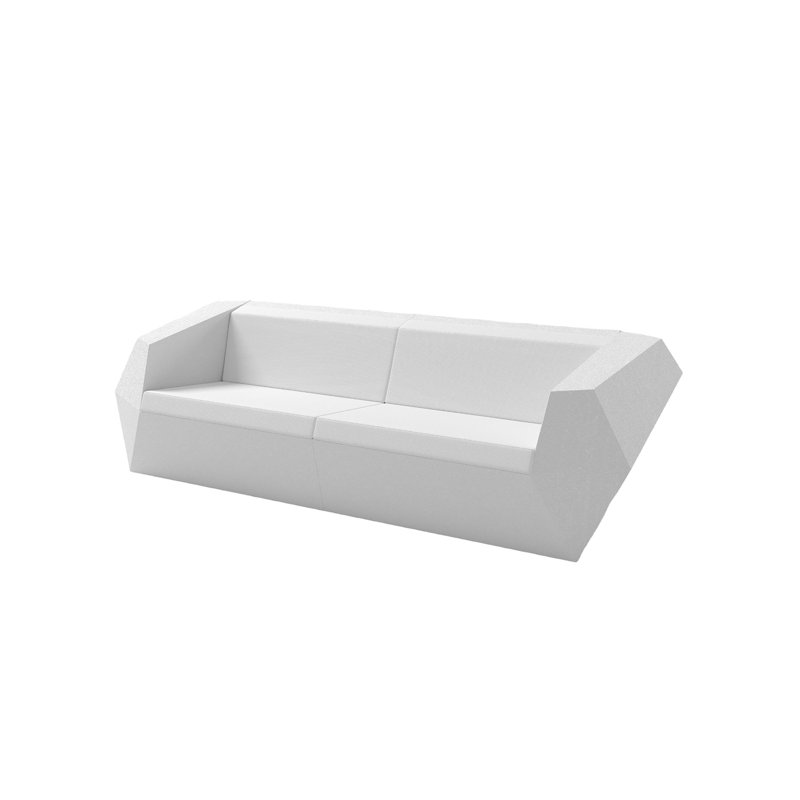 Faz 95.25" Wide Outdoor Patio Sofa with Cushions
