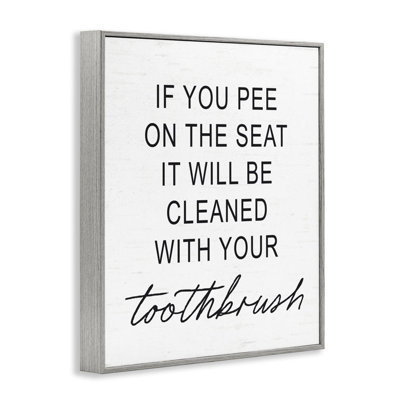 «Sassy Clean With Tooth», giclée encadrée, signée lettrée et doublée, Estampe numérique Farmhouse, H 20 po x l 16 po