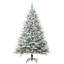 Artificial Pre-lit Christmas Tree with Ball Set-1130164418-1130164424
