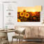 Coucher de soleil sur le champ de tournesols d'Alvord-107527382