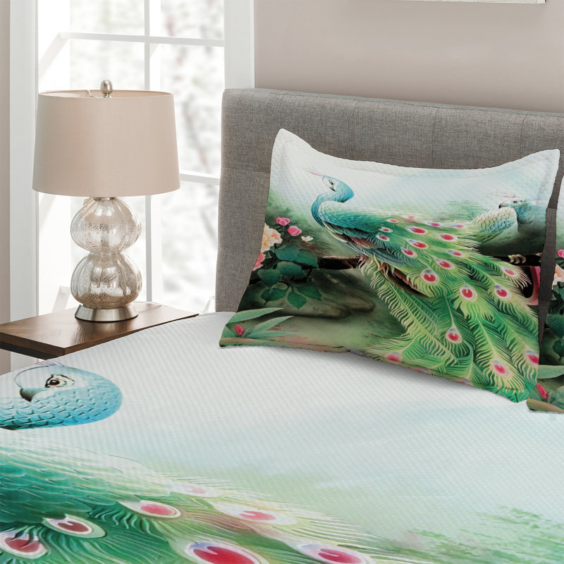 Peacock Eclectic Coverlet