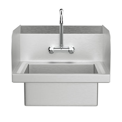 Évier de cuisine à montage sur plan 17 po x l 14,9 po avec robinet