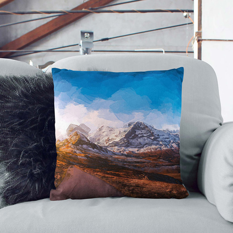 Square Throw Cushion, White, 40cm H x 40cm W x 15cm D