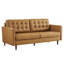 Exalt Tufted Vegan Leather Sofa-1721747062