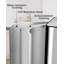 16 Gallon Large Stainless Steel Dual Trash and Recycling Bins with Soft-Close Lid, Kitchen Step Trash Can with Removable Inner Wastebaskets
