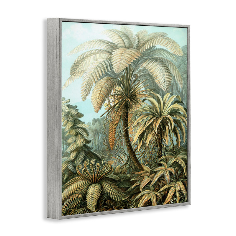  Feuilles de palmier détaillées, estampe numérique encadrée par Graffi *ee Studios, Estampe numérique Farmhouse