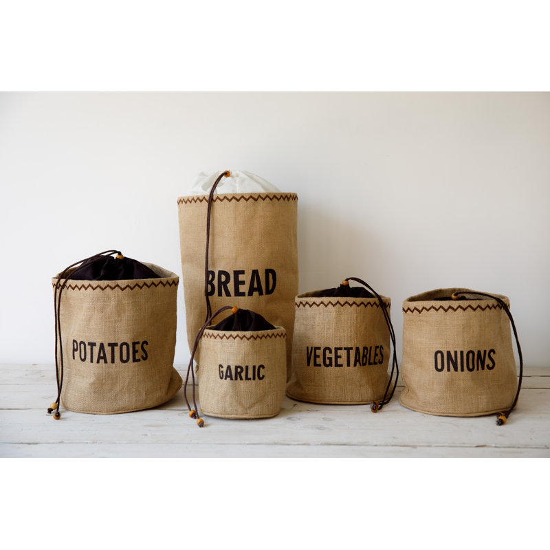 Natural Elements Hessian Garlic Storage Bag