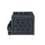 Fauteuil en velours gris anthracite Ansario