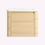 Meuble-lavabo mural de 24 po avec lavabo en céramique, porte à fermeture en douceur et beaucoup de rangement pour les salles de bain modernes-423564943