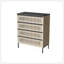 Cannelé, armoire de rangement à 4 tiroirs, armoire autoportante, rangement pour vêtements de chambre à coucher, grande capacité, minimaliste moderne